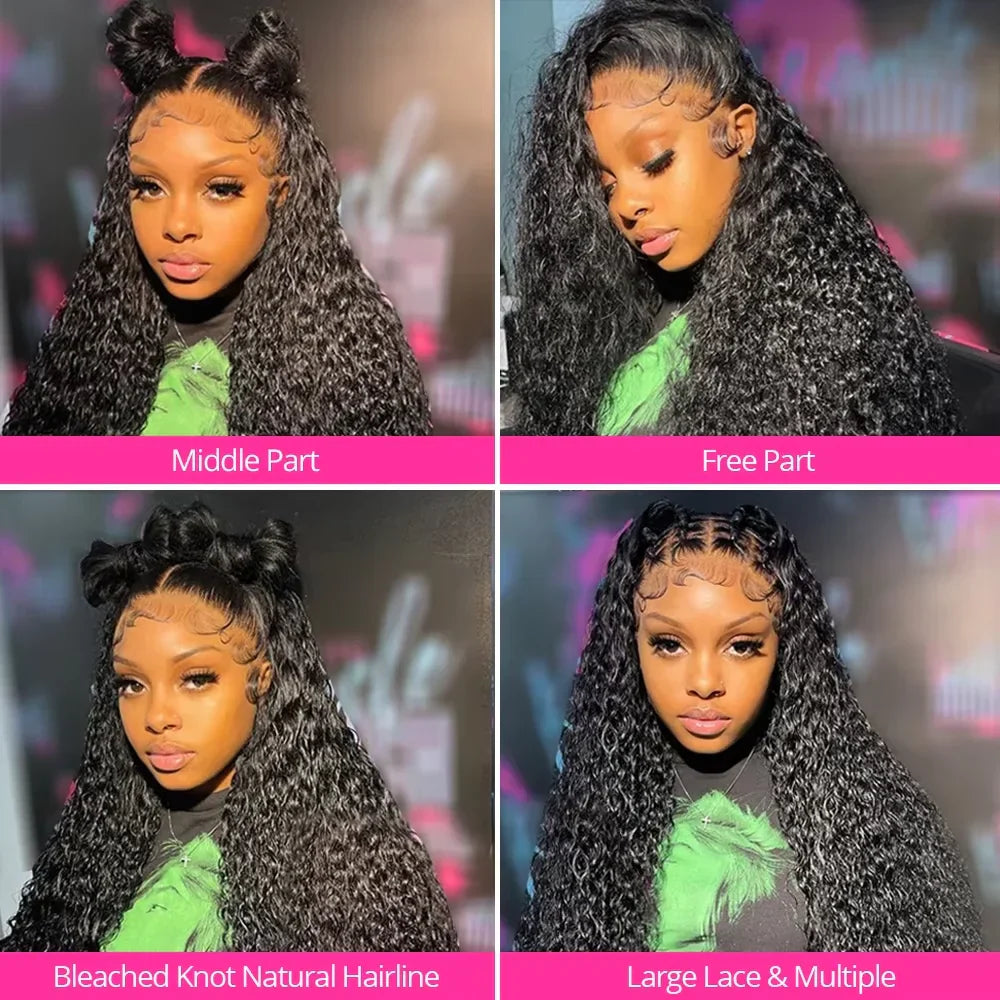 HD Lace Human Hair Curly Wigs