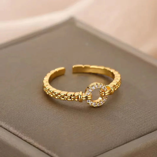 Simple Bracelet O-shaped Adjustable Ring