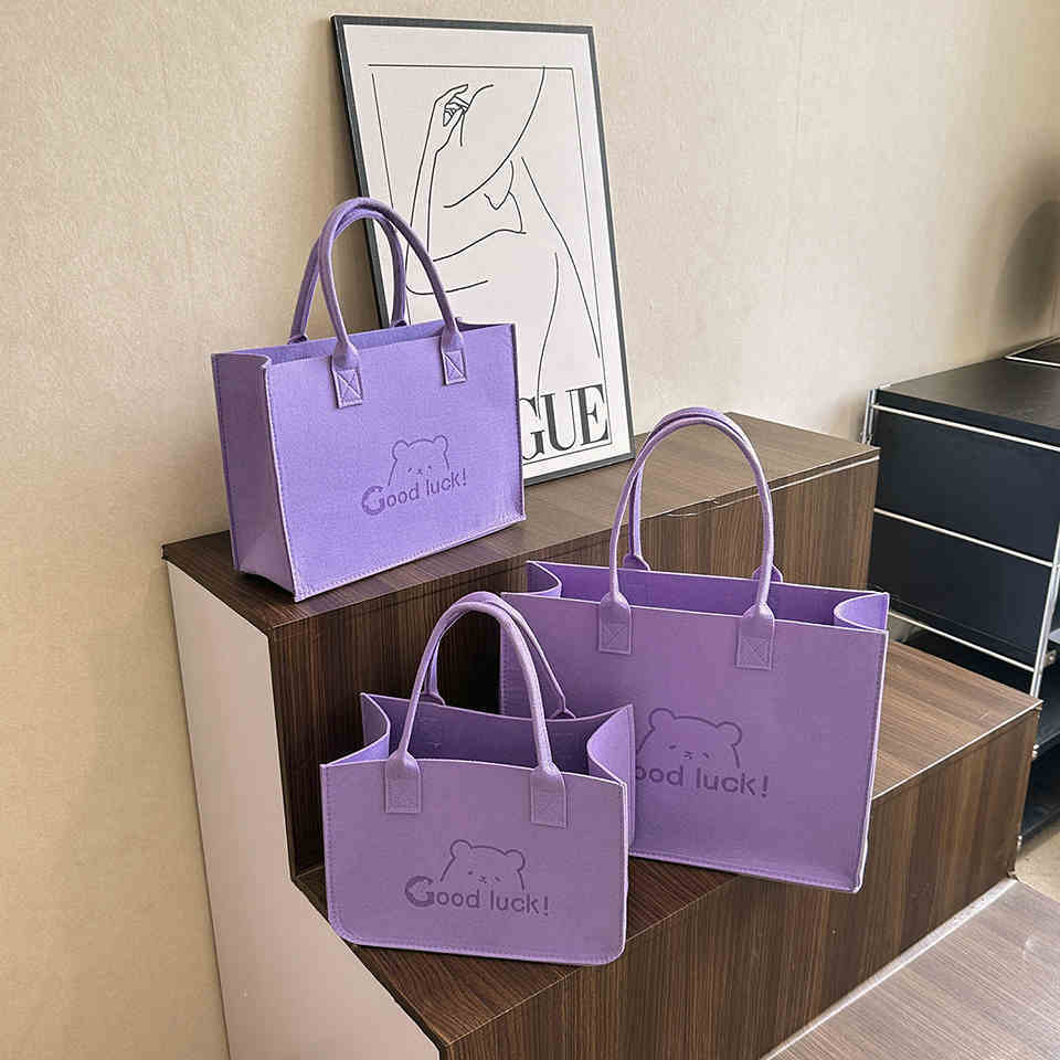 Large Capacity New Versatile Felt Single-shoulder Bag